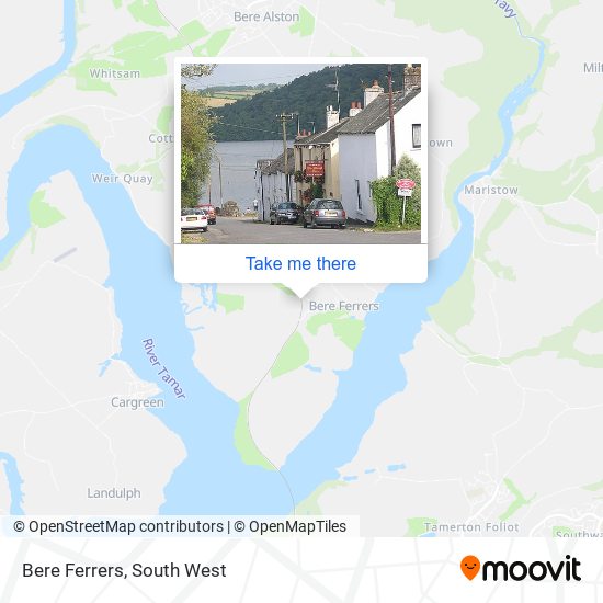 Bere Ferrers map