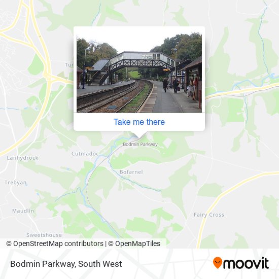 Bodmin Parkway map