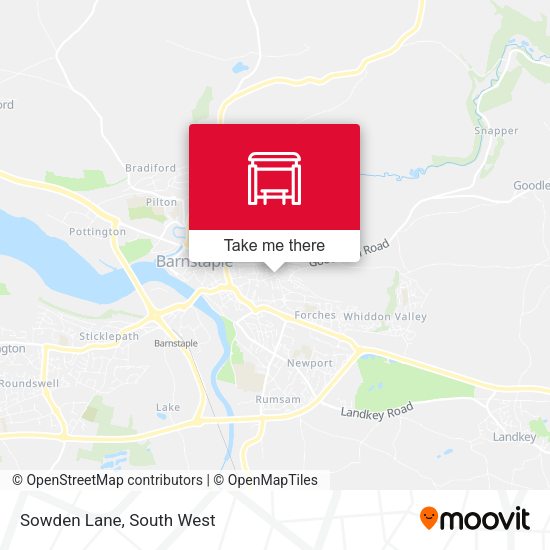 Sowden Lane map