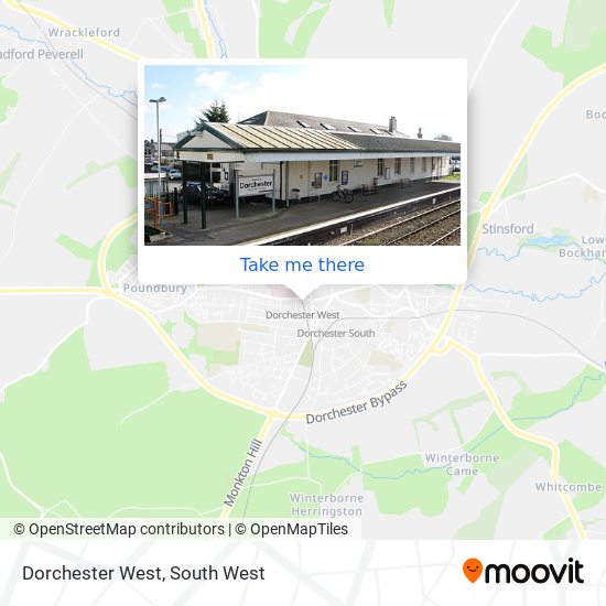 Dorchester West map