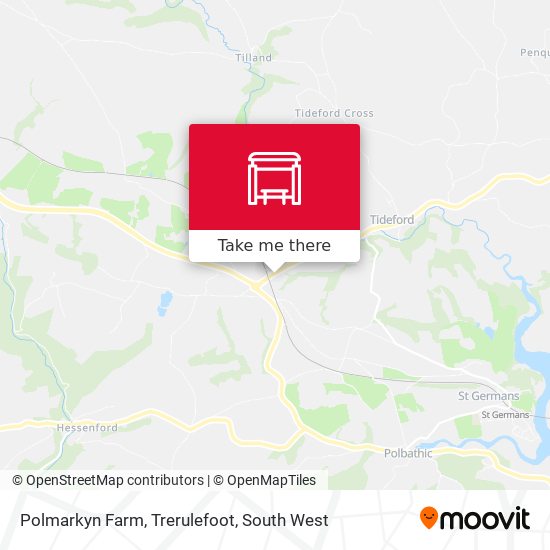 Polmarkyn Farm, Trerulefoot map