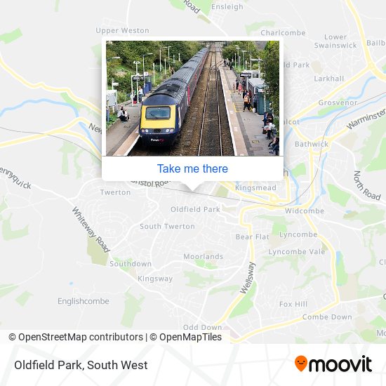 Oldfield Park map