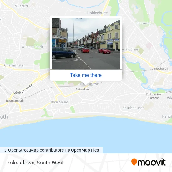 Pokesdown map