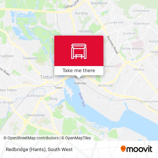 Redbridge (Hants) map
