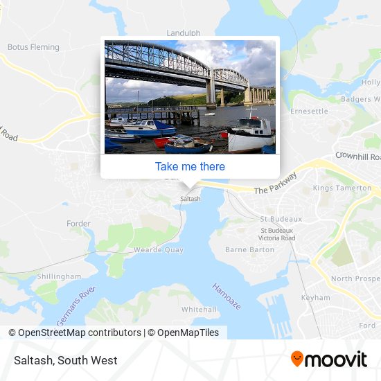 Saltash map