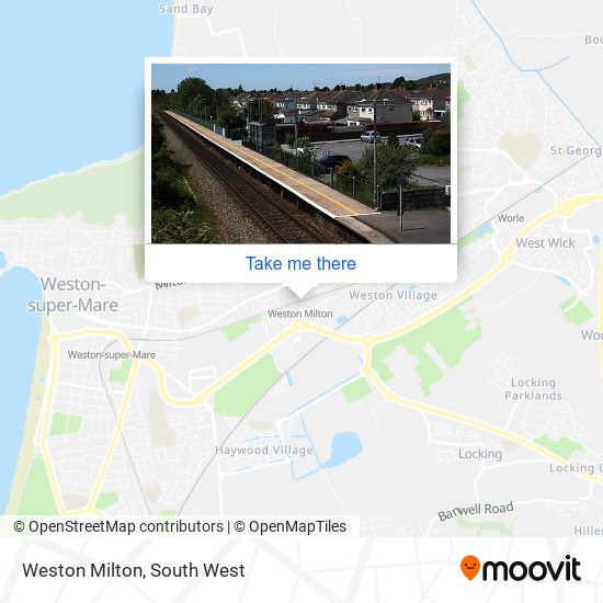 Weston Milton map