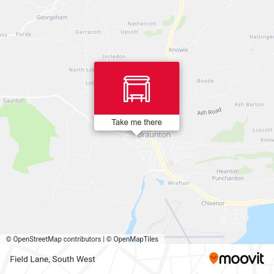Field Lane map