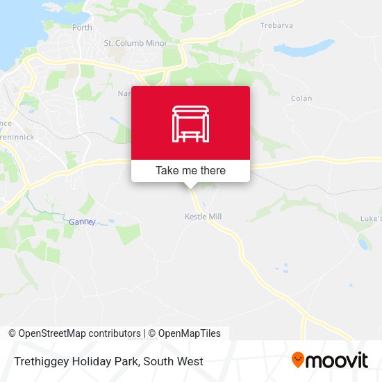 Trethiggey Holiday Park map