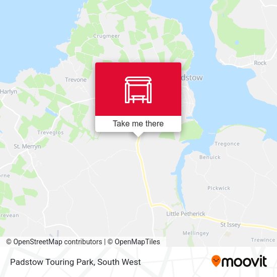 Padstow Touring Park map
