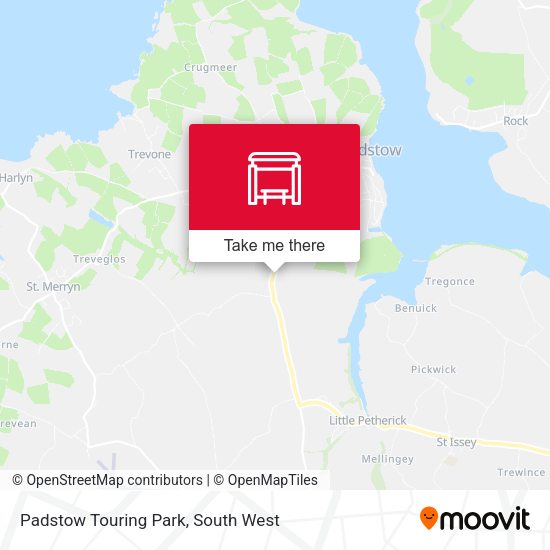 Padstow Touring Park map
