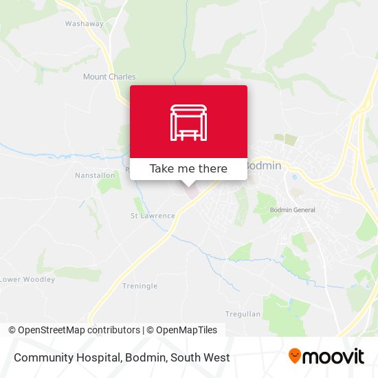 Community Hospital, Bodmin map