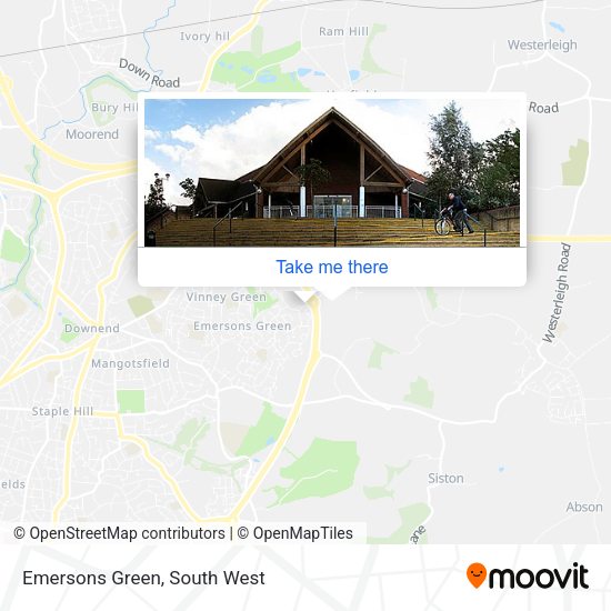 Emersons Green map
