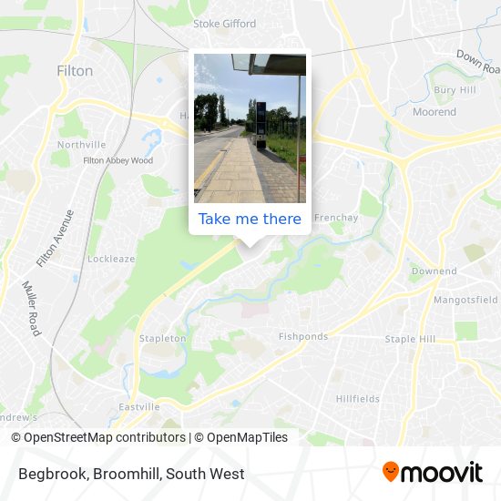Begbrook, Broomhill map