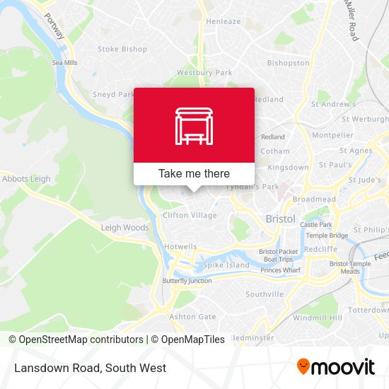 Lansdown Road map