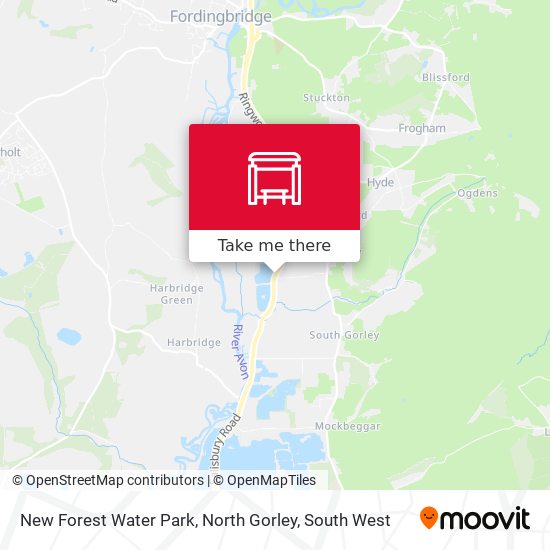 New Forest Water Park, North Gorley map