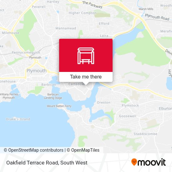 Oakfield Terrace Road map