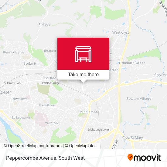 Peppercombe Avenue map