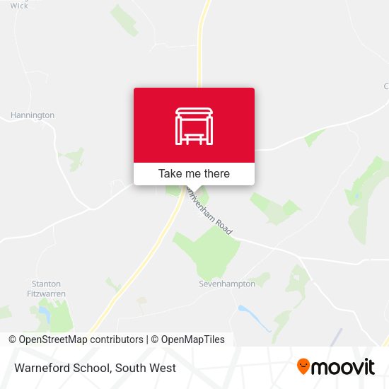 Warneford School map
