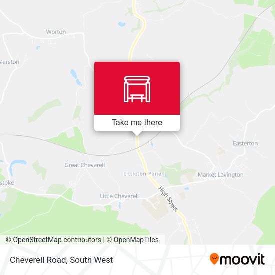 Cheverell Road map