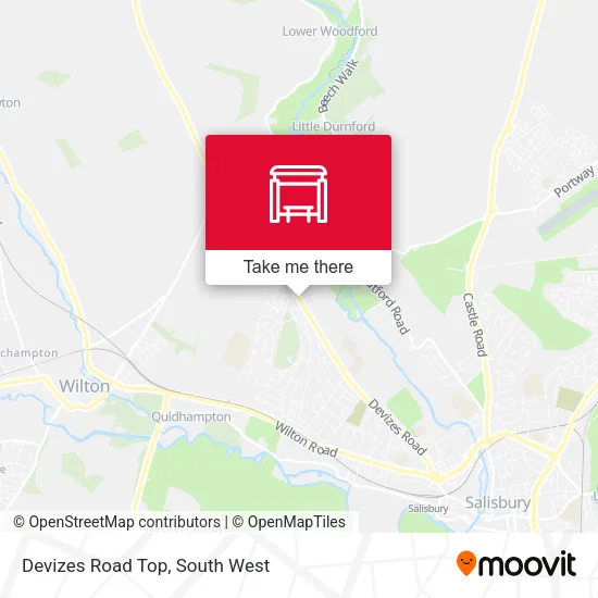 Devizes Road Top map
