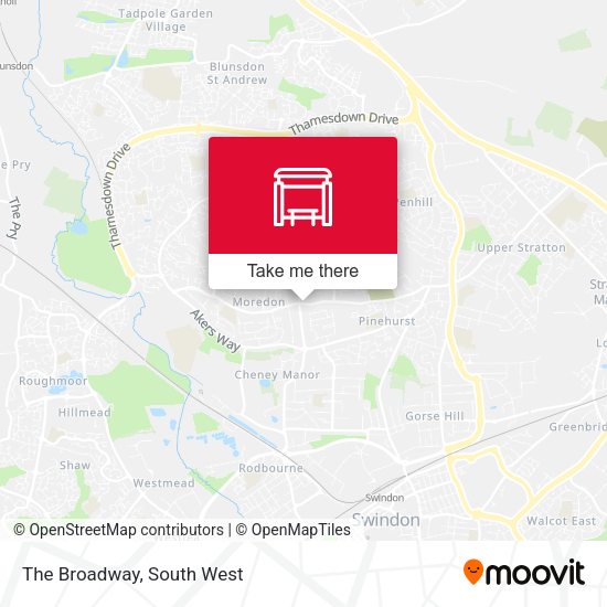 The Broadway map