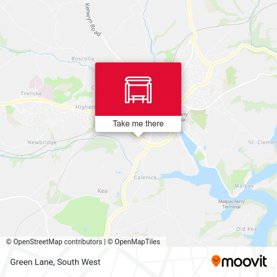 Green Lane map