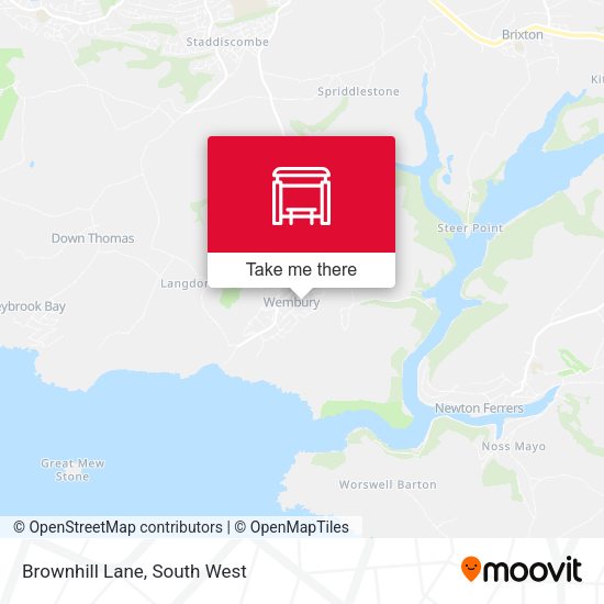 Brownhill Lane map