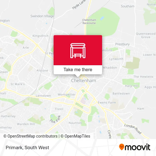 Primark map