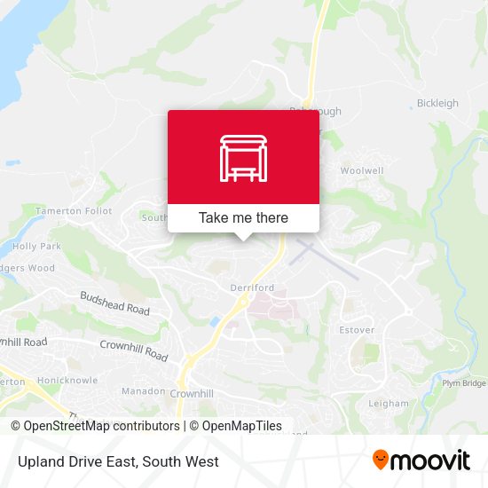 Upland Drive East map