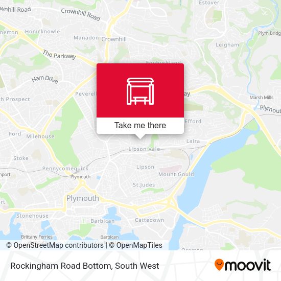 Rockingham Road Bottom map