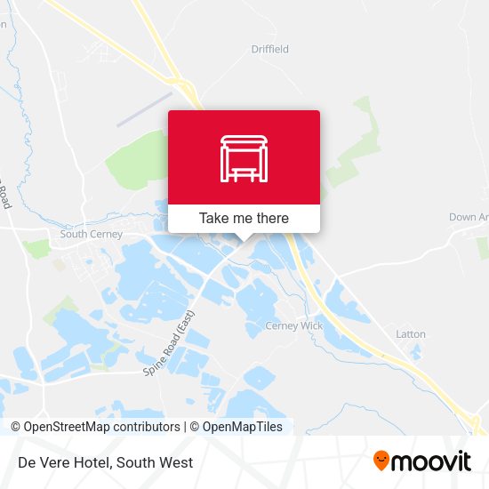 De Vere Hotel map