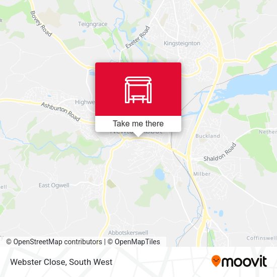 Webster Close map