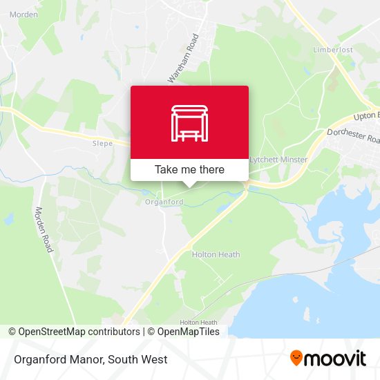 Organford Manor map
