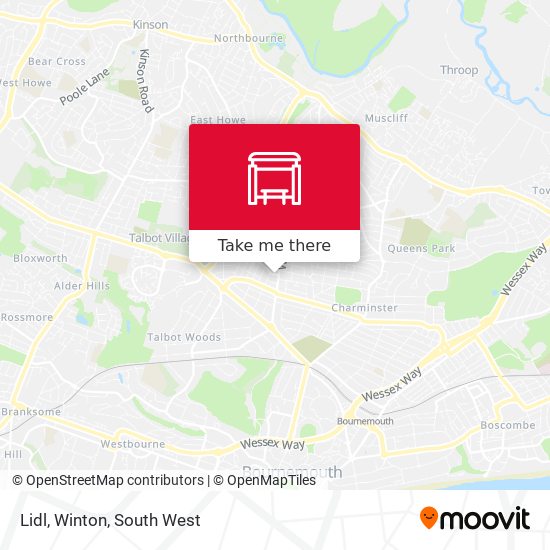 Lidl, Winton map