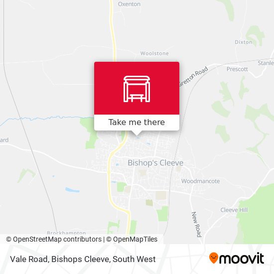 Vale Road, Bishops Cleeve map