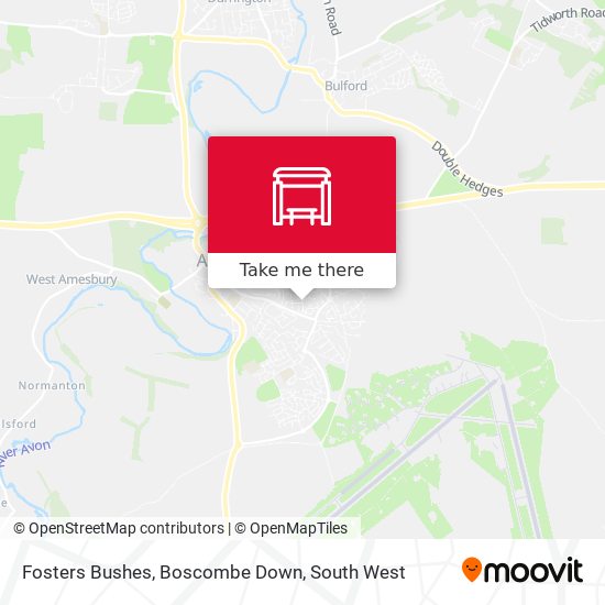 Fosters Bushes, Boscombe Down map