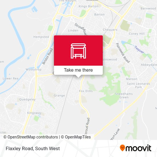 Flaxley Road map