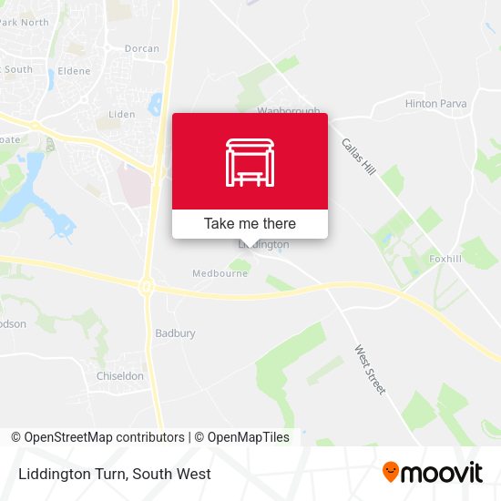 Liddington Turn map