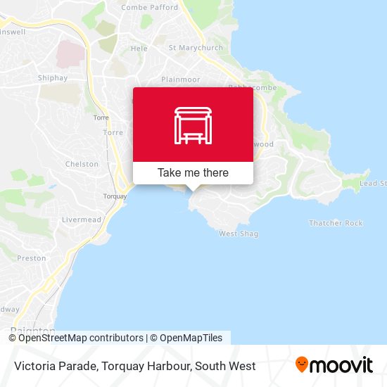 Victoria Parade, Torquay Harbour map