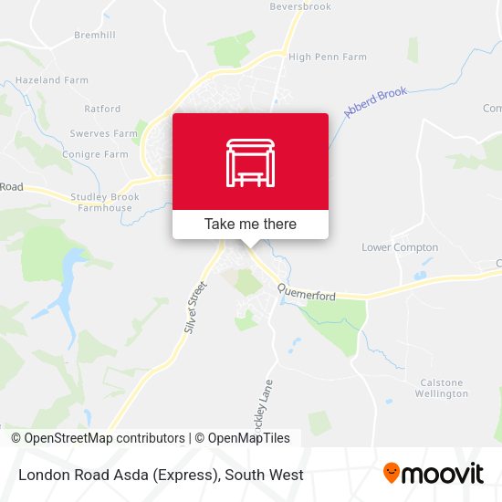 London Road Asda (Express) map