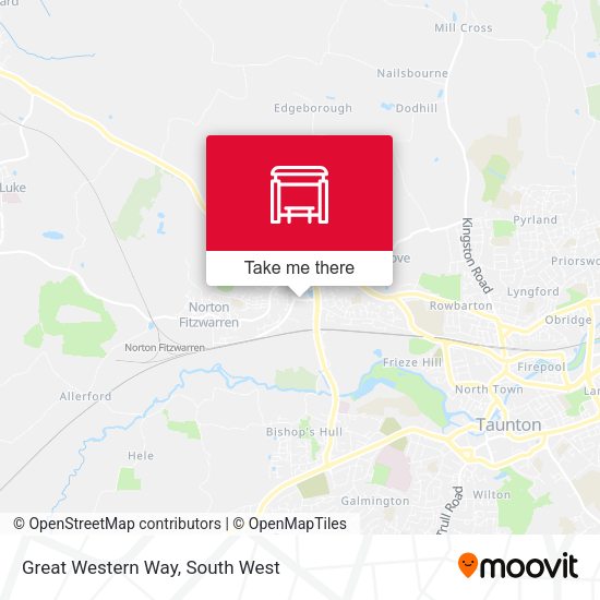 Great Western Way map