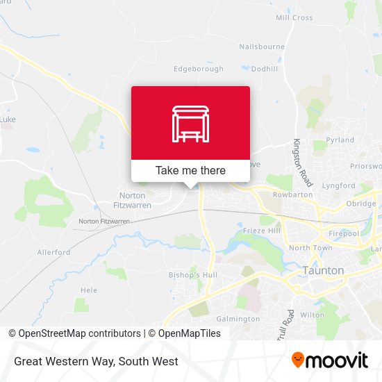 Great Western Way map