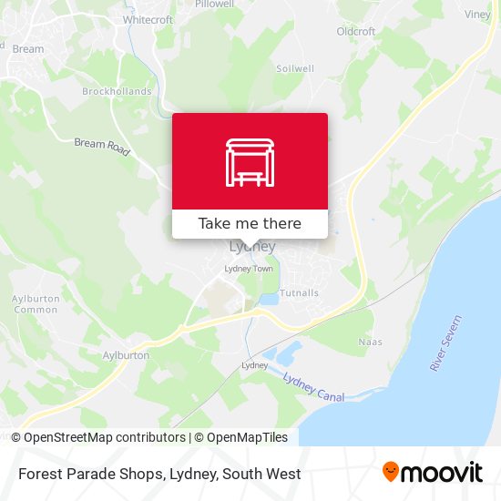 Forest Parade Shops, Lydney map