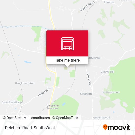 Delebere Road map