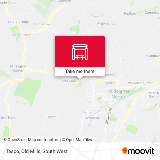 Tesco, Old Mills map