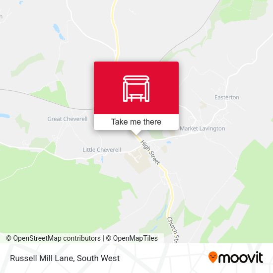 Russell Mill Lane map
