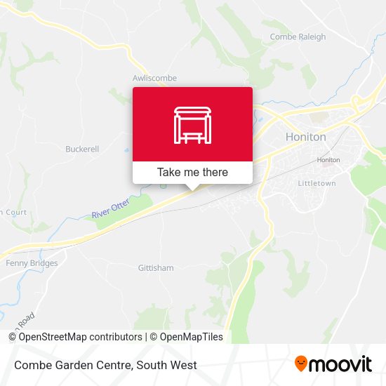 Combe Garden Centre map