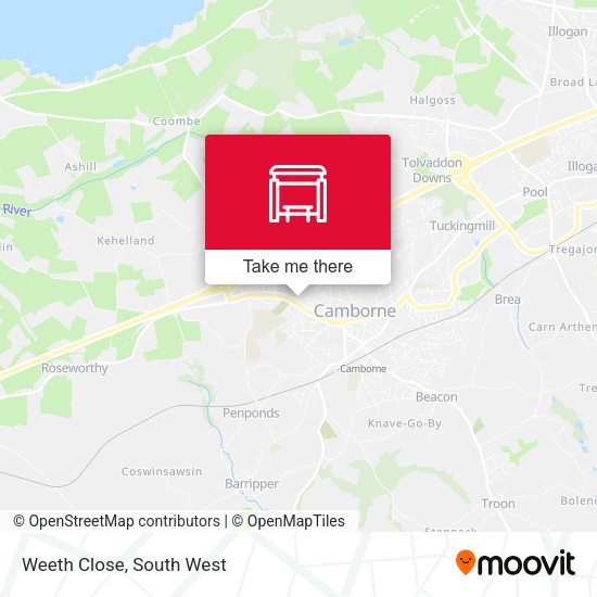 Weeth Close map
