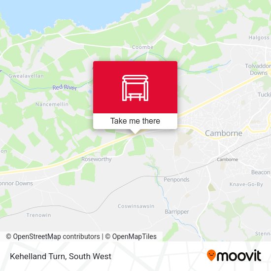Kehelland Turn map