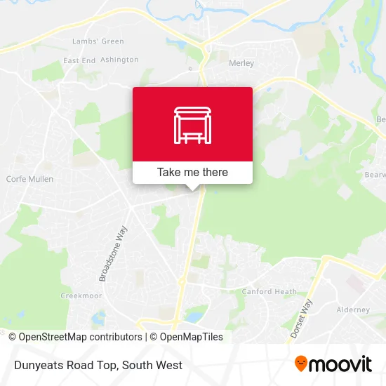 Dunyeats Road Top map